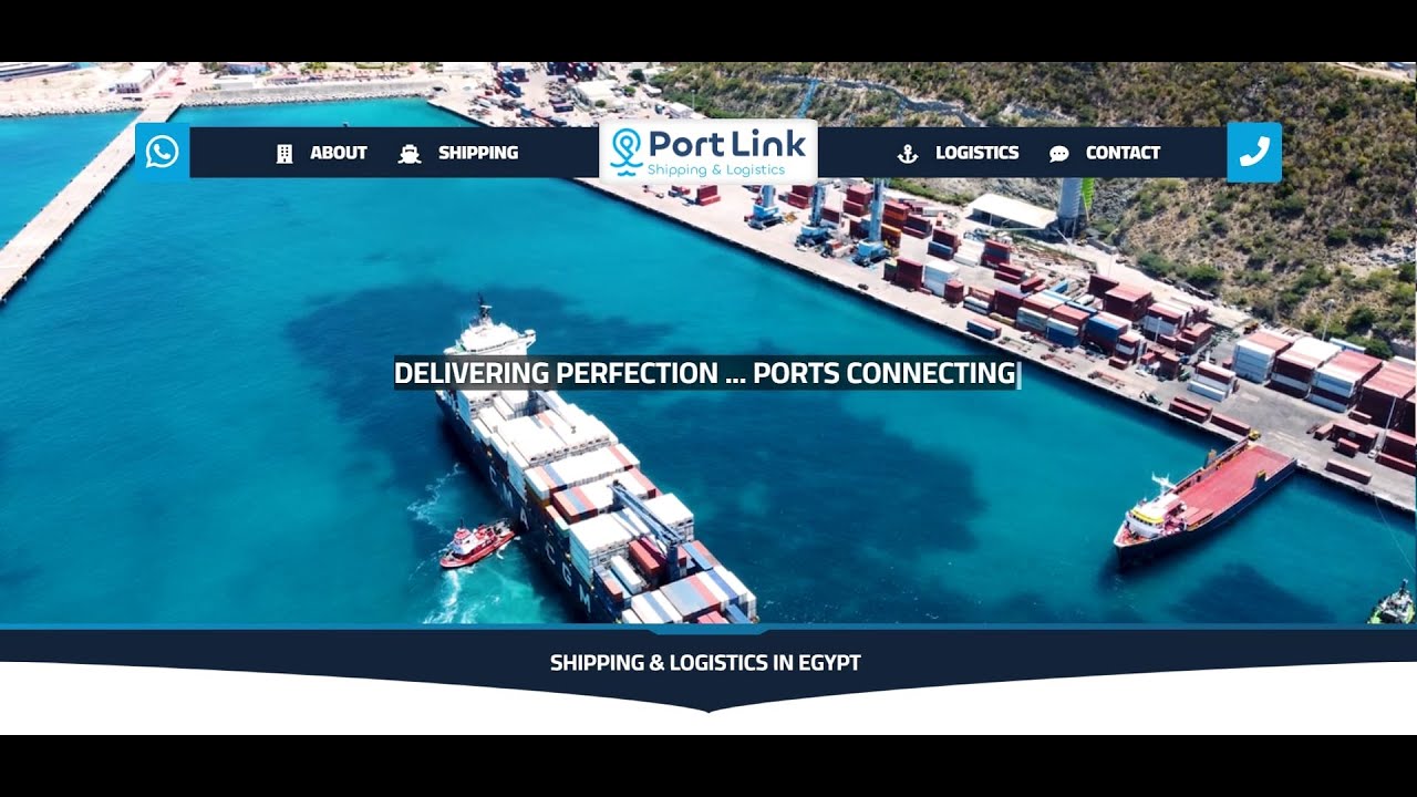 تصميم موقع شركة شحن Freight 🚢 تصميم موقع شحن بحري Sea Freight ⚓️ تصميم موقع لوجستيك Logistics