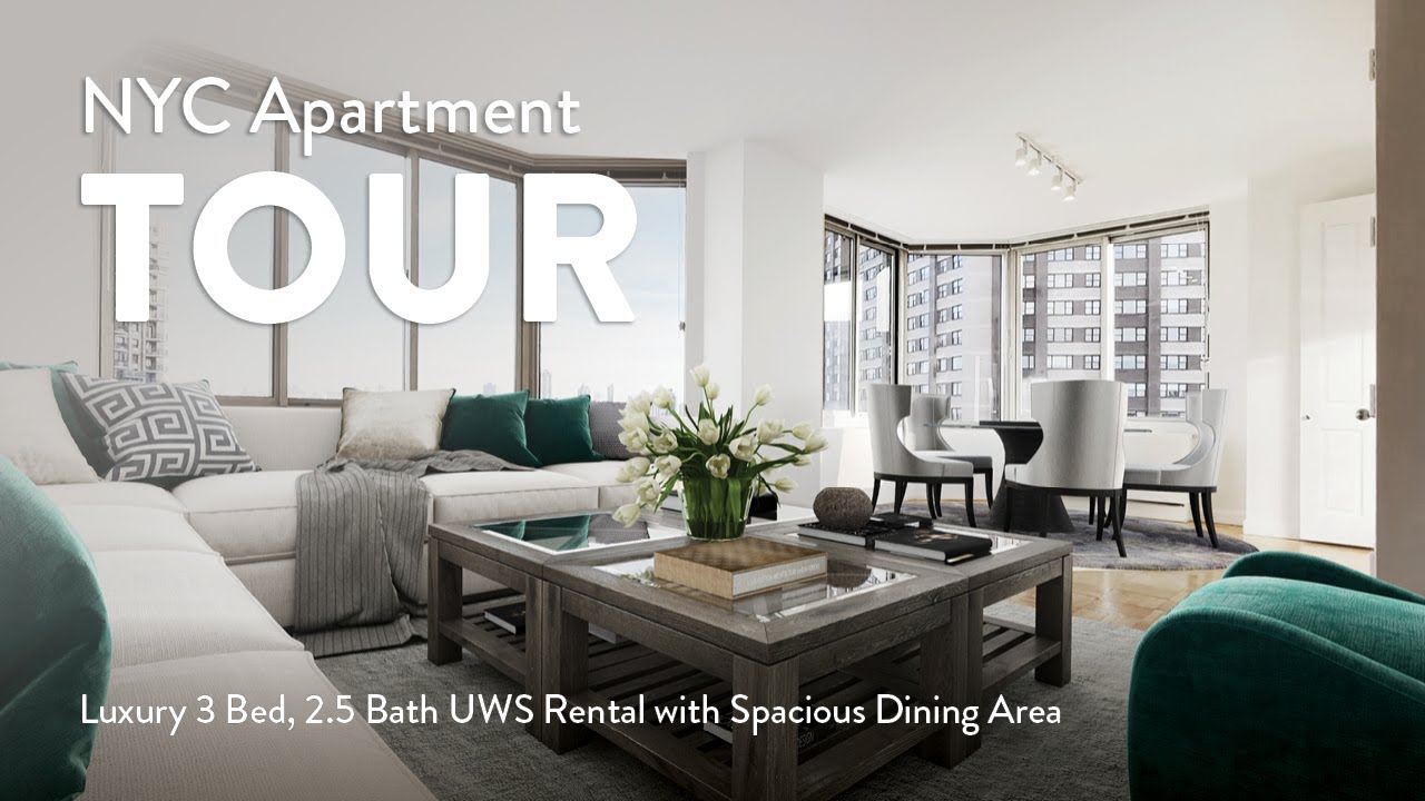 NYC Apartment Tour Luxury 3 Bed, 2.5 Bath UWS Rental with Spacious