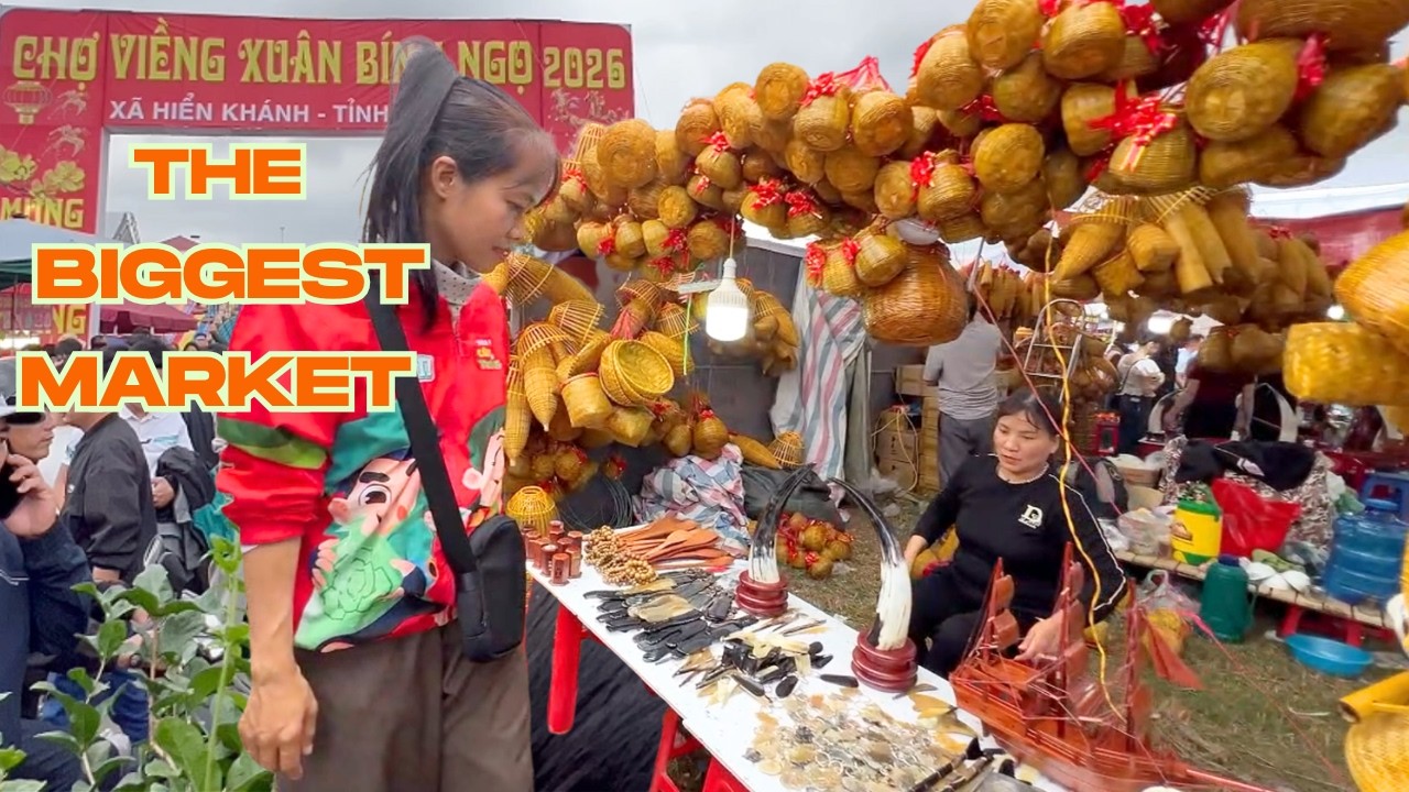 The Biggest Market in Vietnam Happens Only Once a Year! Chợ Viềng