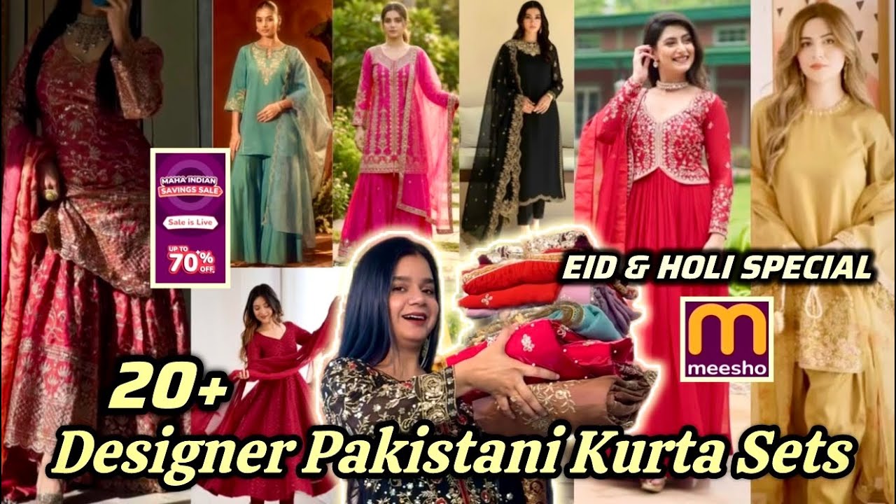 Huge EID & HOLI Haul 🌙🎨 Pakistani Suits & Sharara Sets Under ₹1500! 