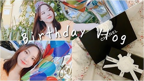 Eng sub) Birthday Vlog | 생일 브이로그 | What I got for my Bday 에스프레소 머신, 샤넬,다이슨 언박싱 | Present Unboxing