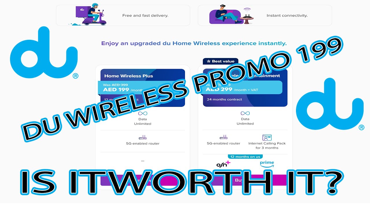 UAE DU 199 5G PROMO !!! Test Connection (tagalog review) - YouTube