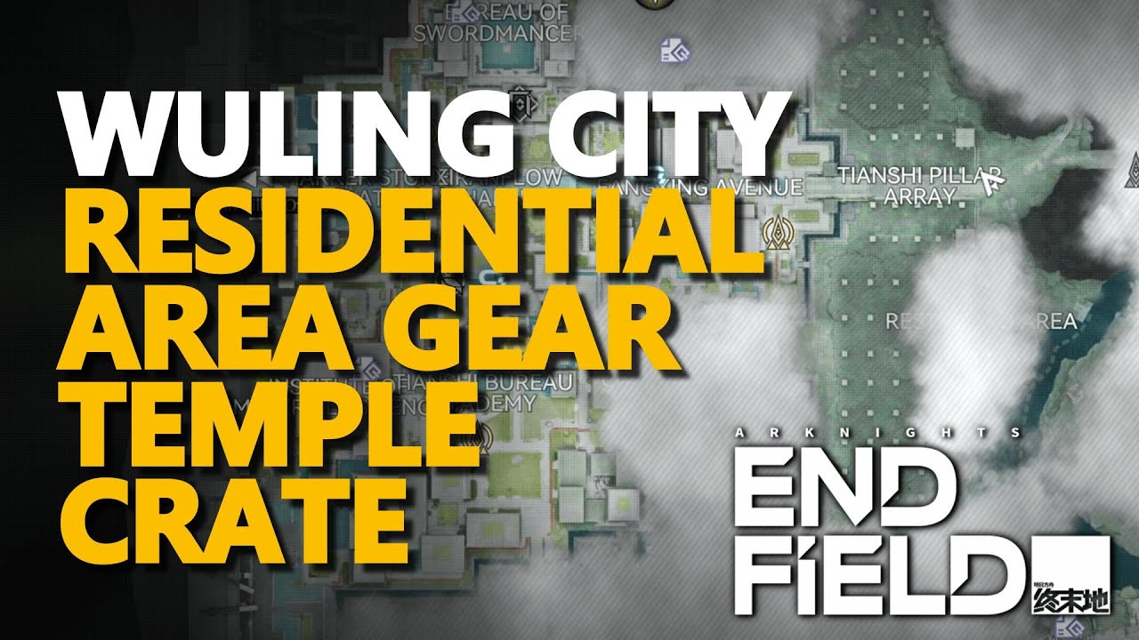 Wuling City Residential Area Gear Temple Crate Arknights Endfield