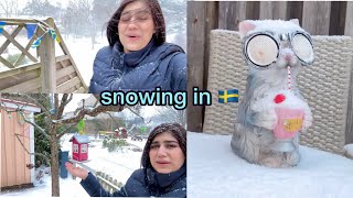 started snowing in sweden