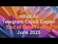 AI based telegram cloud copier from TGFX/mltipl.AI . #telegramforexsignals