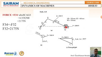 Lecture Video 2_18ME53_Module 1 _Problem on  Slider crank mechanism 2_Vinod Biradar