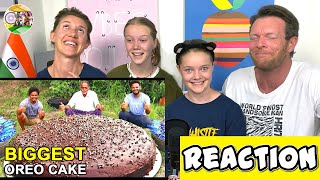 BIGGEST INDIAN OREO CAKE REACTION | Grandpa Kitchen | #BigAReact