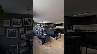Modern Dark-Themed Apartment Decor | Kitchen &amp; Dining Reveal