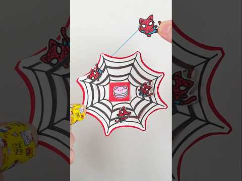 고양이 스파이더맨 스티커 만들기 #cat #spiderman #<strong>sticker</strong> #diy #shorts