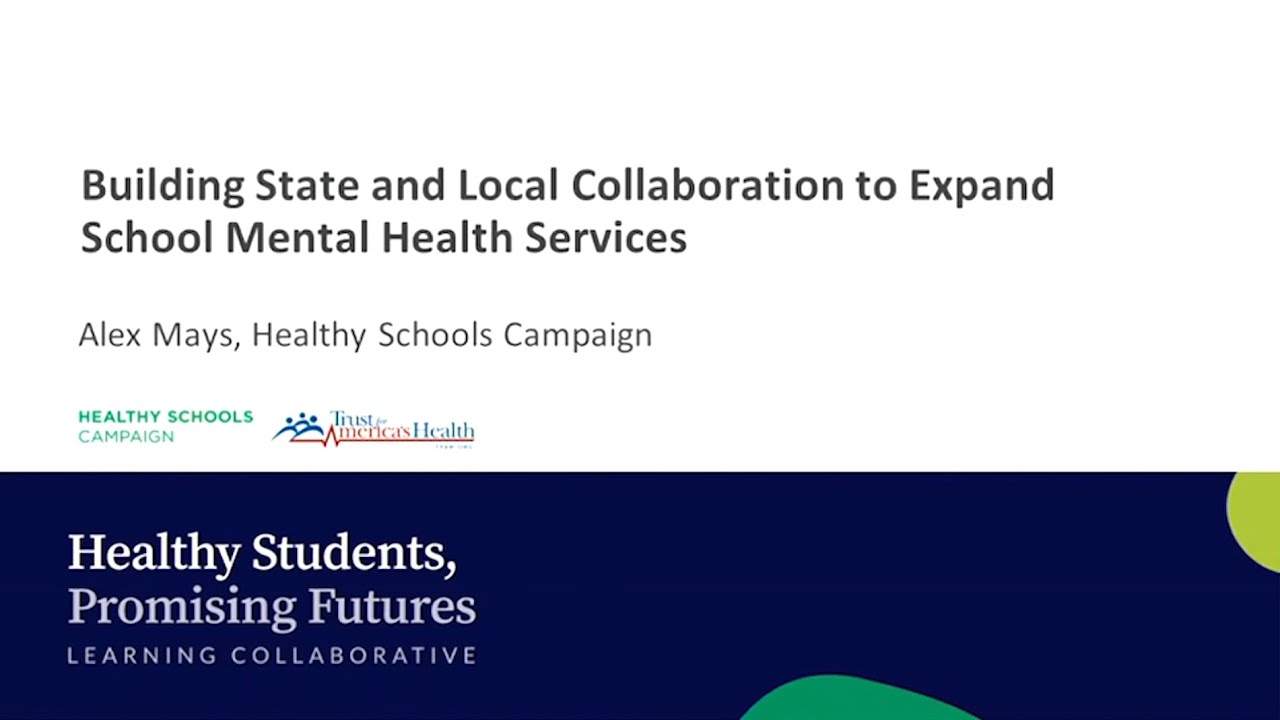 Building State and Local Collaboration to Expand School Mental Health Services
