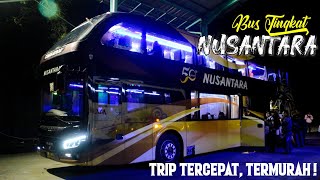 LHO BUS TINGKAT BISA BANTER GINI, KONVOI DENGAN PO HARYANTO 023, Bus Tingkat Po Nusantara KDS-JKT!