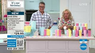 Thumbnail Tupperware Heritage 8piece Tumbler Set with Lids