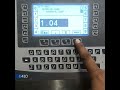 How to set correction factor in PRECIA molen I410 belt weigher.