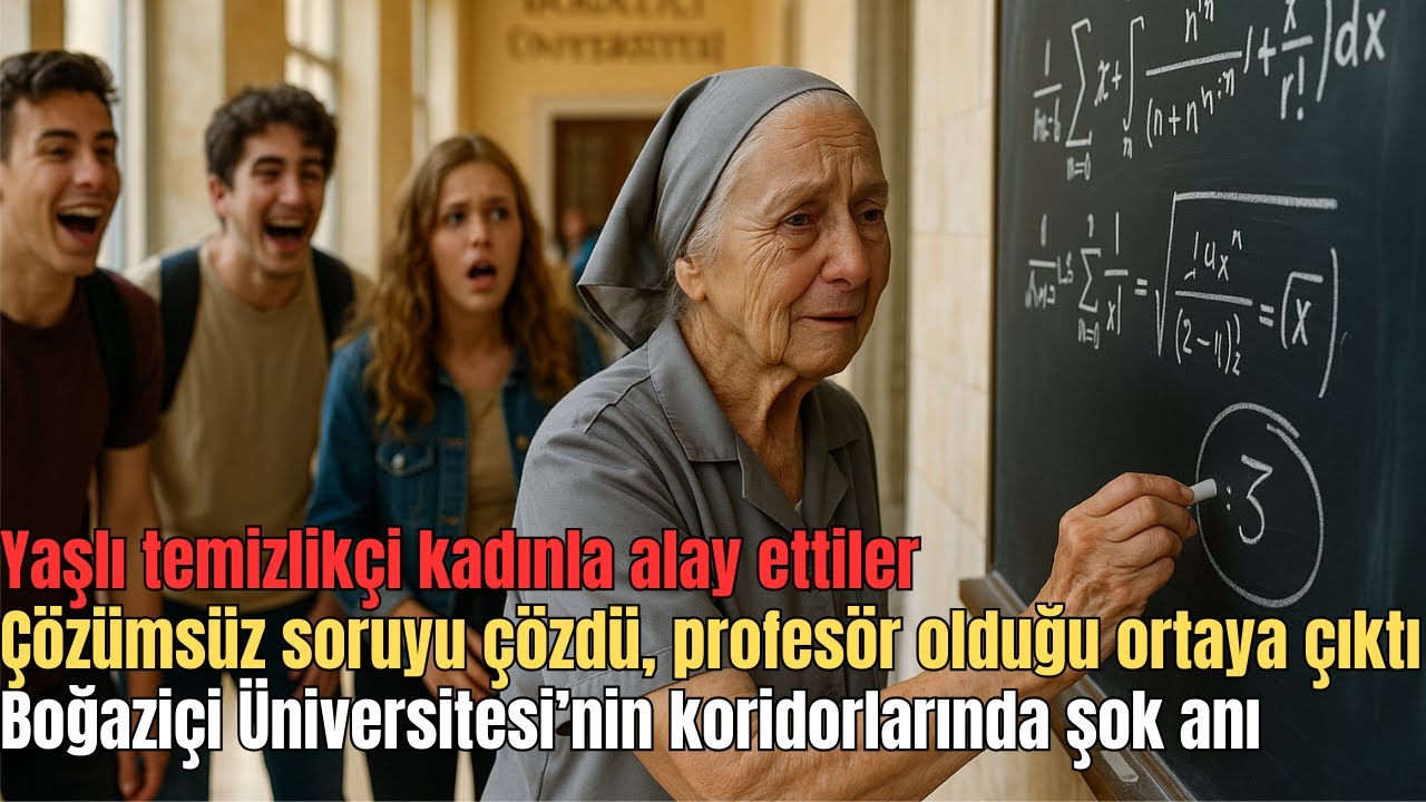 Boğaziçi’nde Temizlikçi Kadın Aslında Efsanevi Profesör Çıktı, Çözümsüz Soruyu Tek Hamlede Çözdü