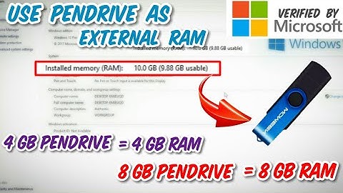 How to use Pen Drive as EXTRA (External) RAM || Verified by Microsoft ||
