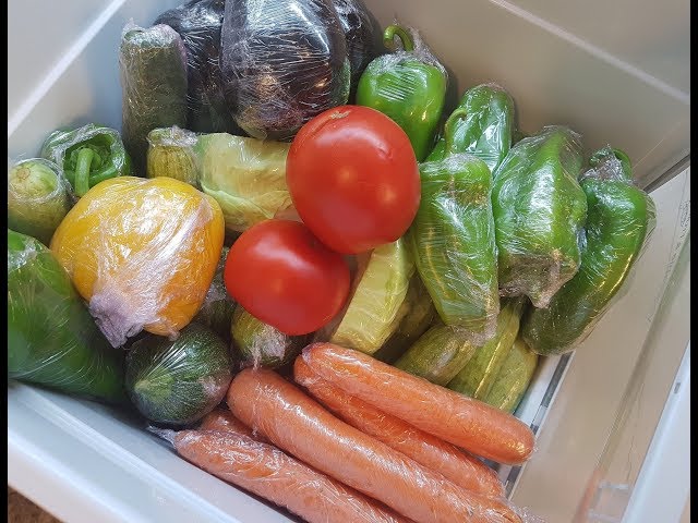 طريقة تنظيم وحفظ الخضروات في الثلاجة لمدة طويلة + كيفية تخزين البقدونس  والكزبرة في المجمد - YouTube