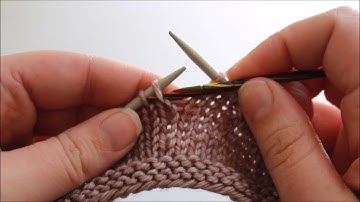 LT (Left Twist), Knitting Stitch Tutorial