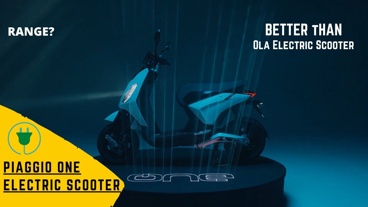 Finally Piaggio ONE Electric Scooter Revealed | BETTER than Ola ...
