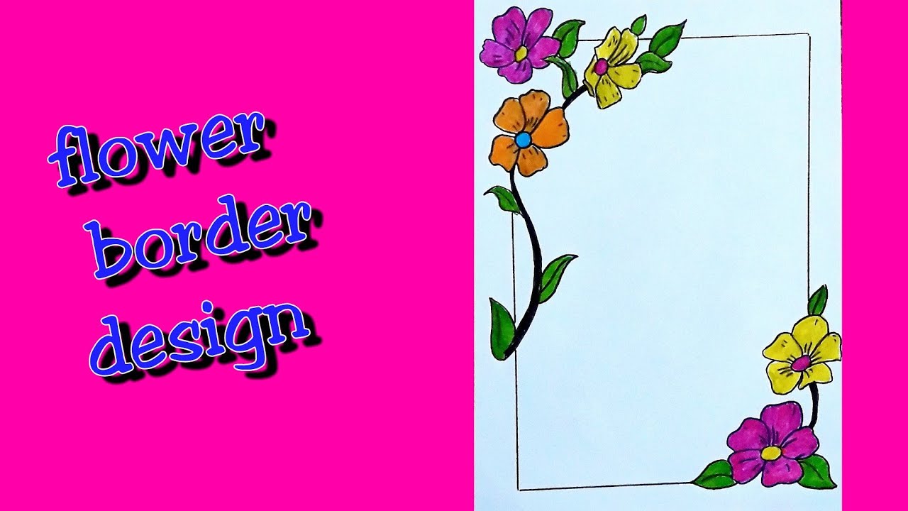 Flower Border Design For Projects On