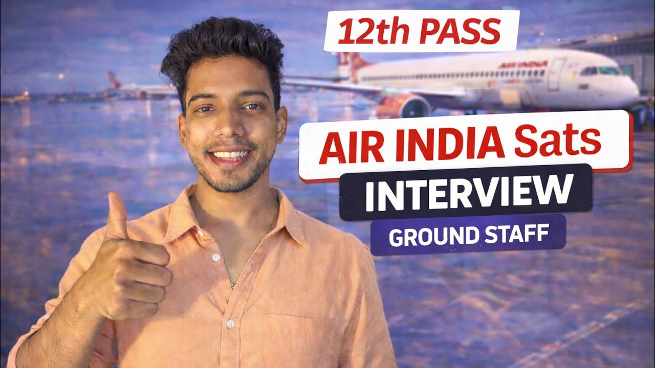 12th Pass Ground Staff Interview | Walk-in interview 