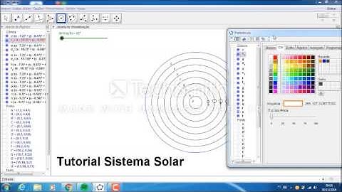 Tutorial Geogebra Sistema Solar