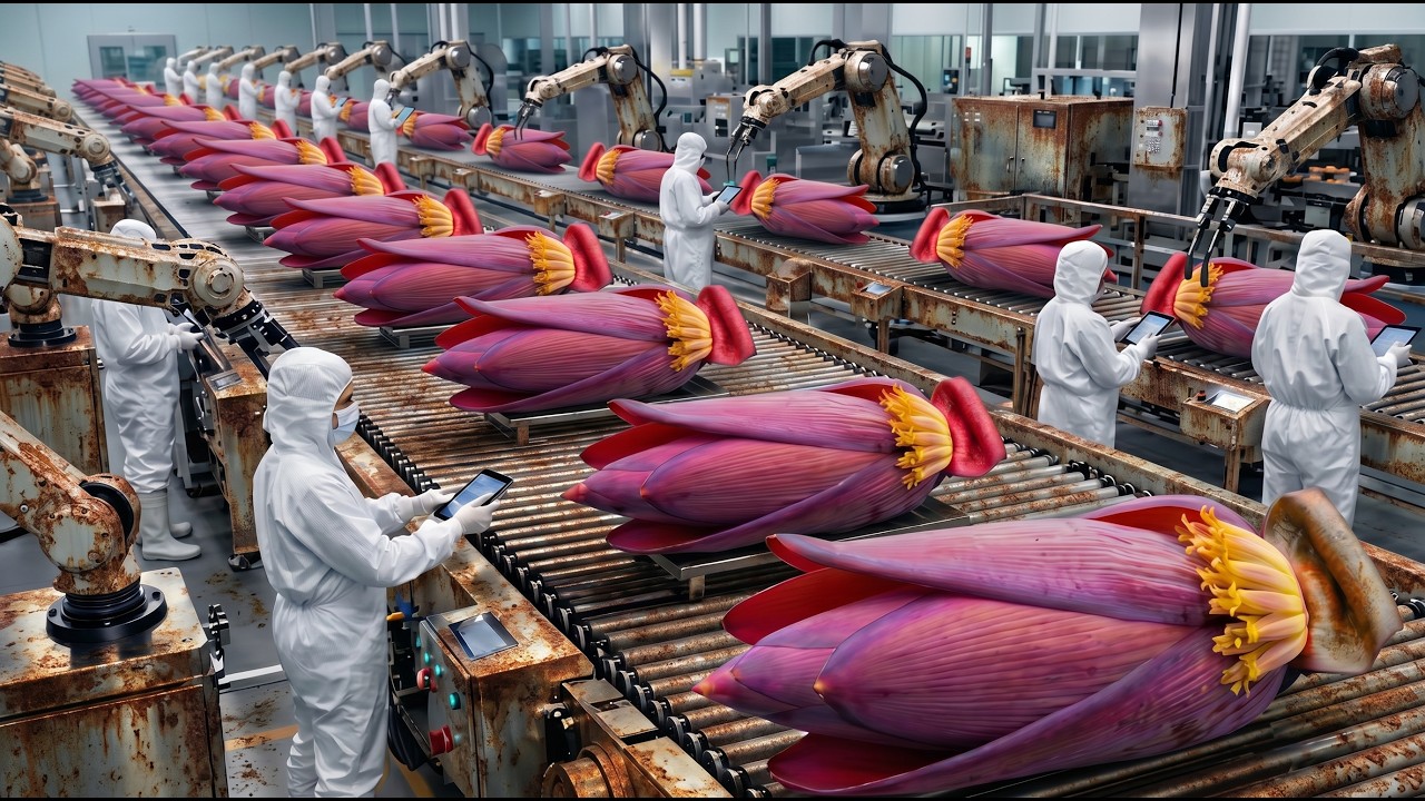 Inside a Rough, Old-School Banana Blossom Processing Factory You’ve ...