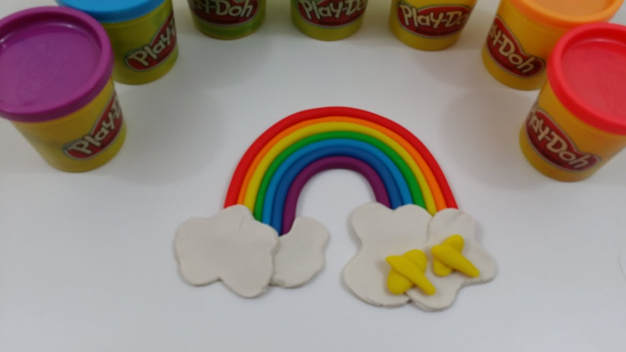 DIY Play Doh Rainbow play dough Arcoiris by Kids Creativity Blog