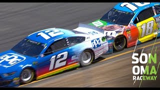 Contact between Busch and Blaney in final stage