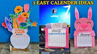 Information 3 DIY Desk Calendar 2026 🌸| Cute Calendar idea| Handmade Aesthetic Calendar Guide
