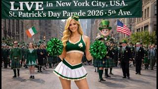 Live saint Patrick's day parade 2026, Manhattan New York united states 03/17/2026 Irish Celebration