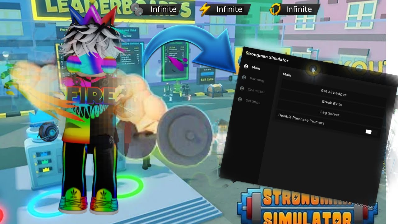Strongman Simulator Hack Script OP+   (Pastebin)
