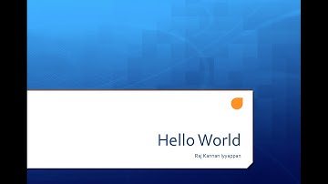 Hello World Java - Tamil