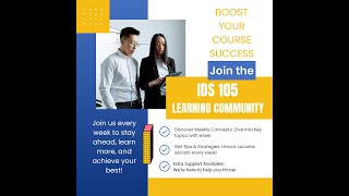 How to access the IDS 105 Learning Community in SNHUConnect