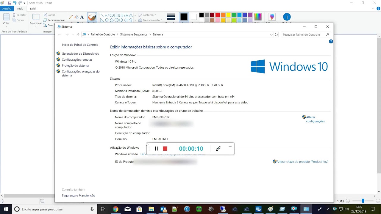 Como Saber Se Meu Windows Est Ativado Windows Propriedades YouTube