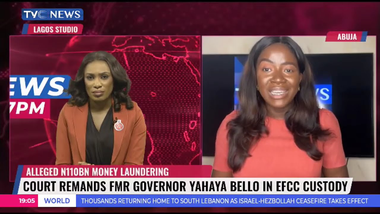 Court Remands Former Governor Yahaya Bello In EFCC Custody