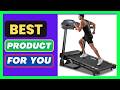 Treadmill with 15-Level Auto Incline, 47"x18" Wide Running Belt, 400 LB