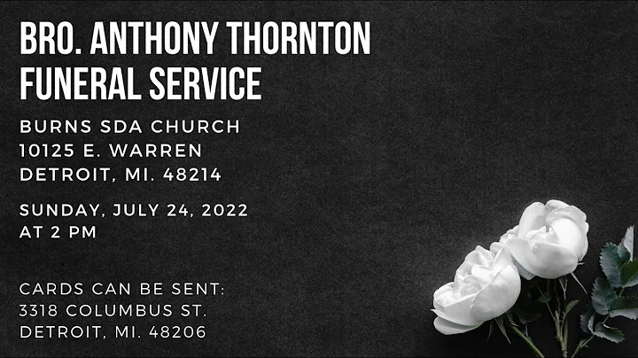 Burns SDA Church - Anthony Thorton Funeral Service...
