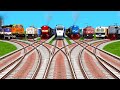 Top 9 Fastest Vanda Bharat Express Crossing At Bumpy Railroad Tracks || train videos indian railways