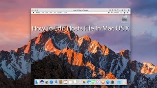 How To Edit Hosts File In Mac OS