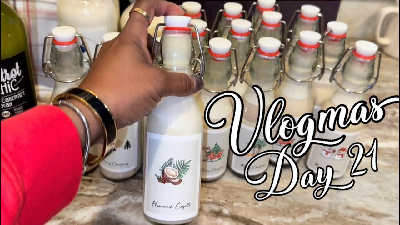 VLOGMAS DAY 21 🎄 HOLIDAY COQUITO, COZY CHILI & FINISHING UP CHRISTMAS GIFTS 
