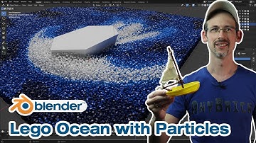 Blender Beginner Tutorial - Create a LEGO ocean with particles