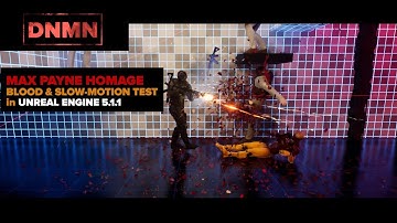 Unreal Engine 5 Gore Game - Slow Motion Shooter like Max Payne 3 (by DNMN) #unrealengine #vfx