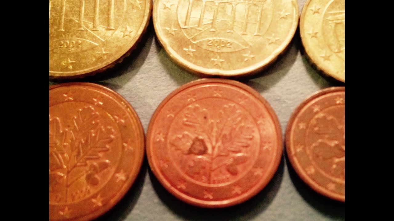 Germany Euro Cent Coin Collection: 1-50 Euro Cents - YouTube