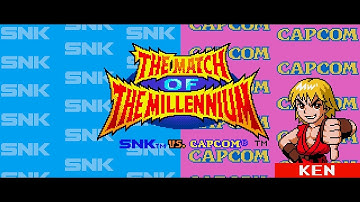 [NGPC] SNK vs. Capcom: The Match of the Millennium (1999) - Tourney - Ken Playthrough