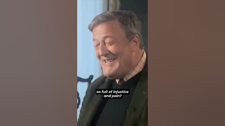 Stephen Fry on God | Argument from Evil #shorts