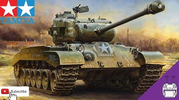 Tamiya RC M26 Pershing 1/16 Test run after build SOUND LIKE REAL!!!!