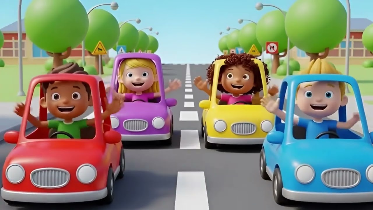 Super Car Safety Rules Song for Kids | Road Safety Rules, Good Habits Nursery Rhyme & Baby Songs 🚗