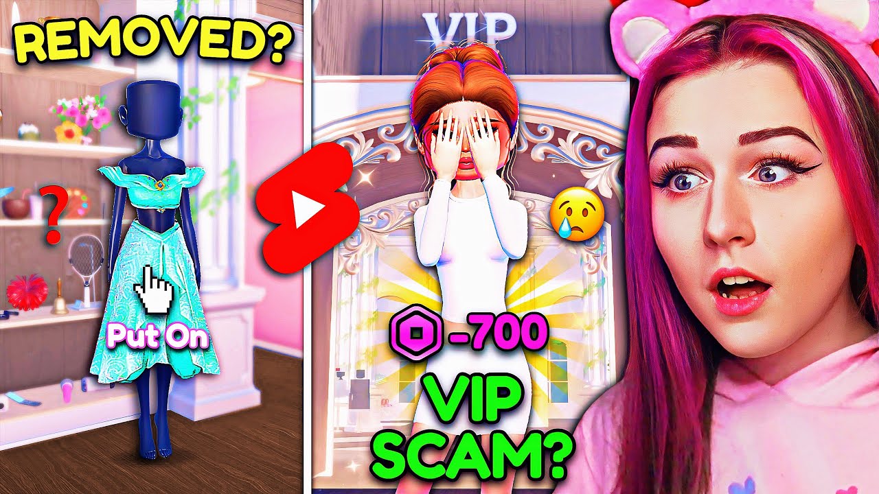 Реакция на вирусные шорты DTI, которые раскрывают *СЕКРЕТЫ* и потрясающие наряды! | ROBLOX: одева...