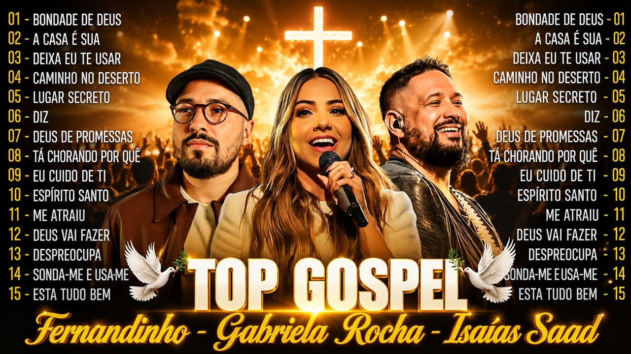 As Melhores Músicas Gospel 2026 🎵 Top 100 Louvores de Adoração – Fernandinho, Gabriela Rocha...