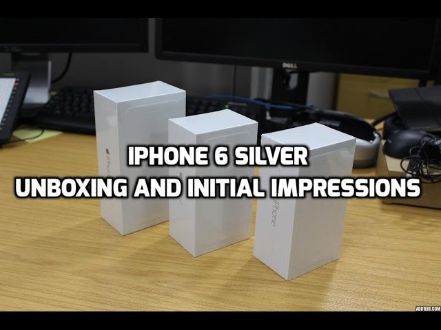 iPhone 6 Silver Unboxing, Hands-on, Impressions 16GB